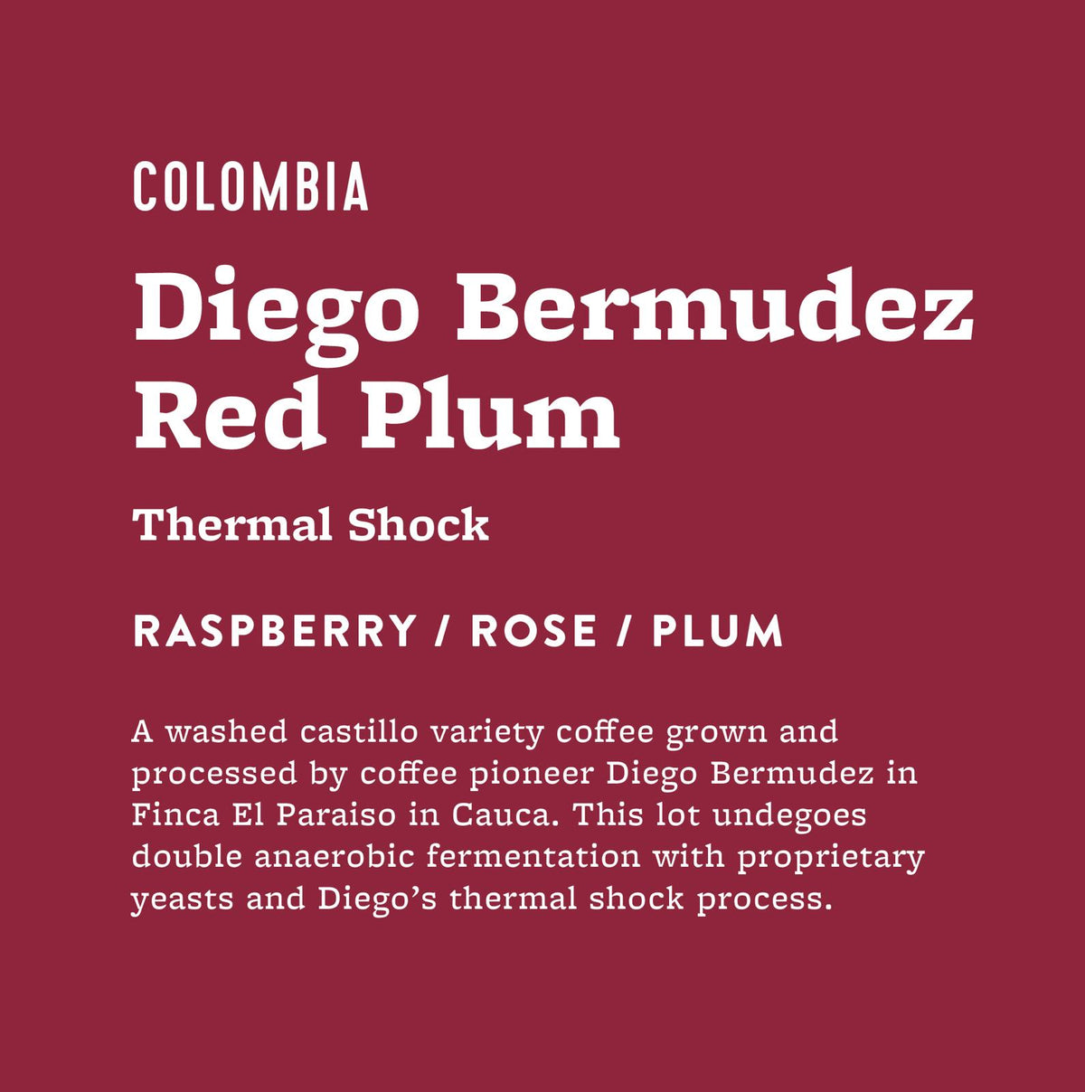 Diego Bermudez Red Plum Thermal Shock